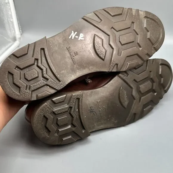 靴 JOHN LOBB BARROS Barros' Brown Leather Split Toe Derby UK 8.5 EE - Abbot's Shoes